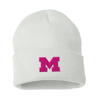 Michigan Primary Logo Solid Knit Cuffed Beanie