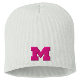 Michigan Primary Logo Solid Knit Beanie