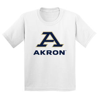 Akron Zips Primary Logo Youth T-Shirt - White