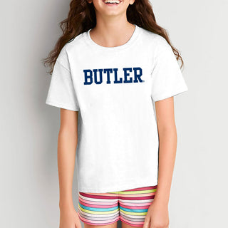 Butler University Bulldogs Basic Block Youth T-Shirt - White