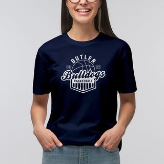 Butler University Bulldogs Vintage Basketball Shield T-Shirt - Navy