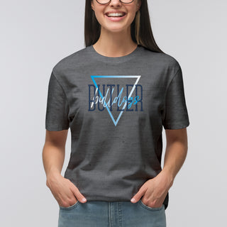 Butler University Bulldogs Gradient Triangle T-Shirt - Graphite Heather