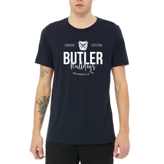 Butler University Bulldogs Harbor Script Canvas Triblend T-Shirt - Solid Navy