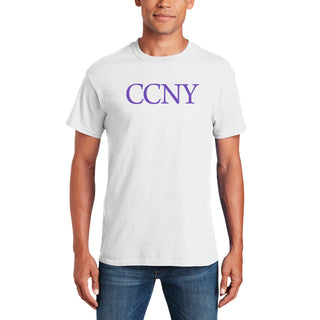 City College of New York Beavers Basic Block T-Shirt - White