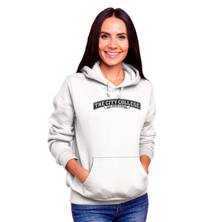 City College of New York Beavers Arch Logo Hoodie - White