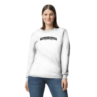 City College of New York Beavers Arch Logo Long Sleeve - White