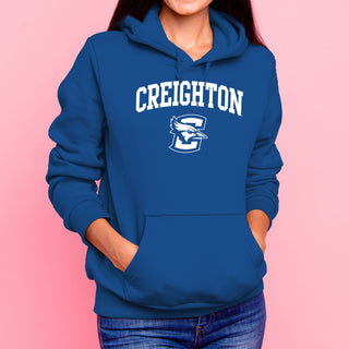 Creighton University Bluejays Arch Logo Heavy Blend Hoodie - Royal