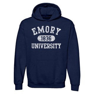 Emory University Eagles Athletic Arch Heavy Blend Hoodie - Navy