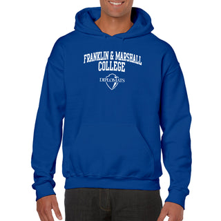 Franklin & Marshall College Diplomats Arch Logo Hoodie - Royal