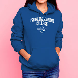 Franklin & Marshall College Diplomats Arch Logo Hoodie - Royal
