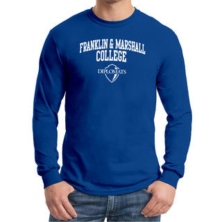 Franklin & Marshall College Diplomats Arch Logo Long Sleeve - Royal