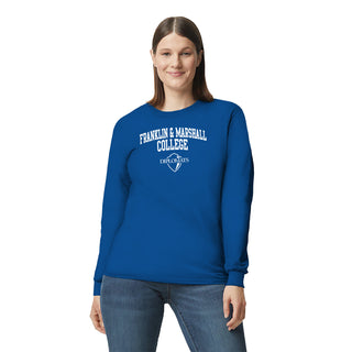 Franklin & Marshall College Diplomats Arch Logo Long Sleeve - Royal