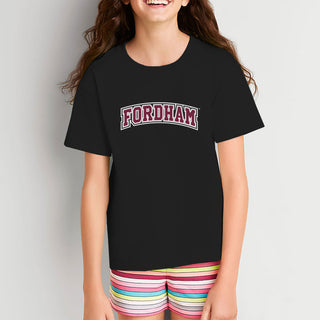 Fordham University Rams Basic Block Youth T-Shirt - Black