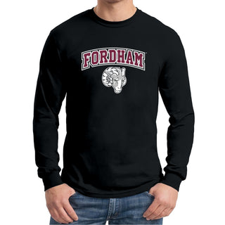 Fordham University Rams Arch Logo Long Sleeve T-Shirt