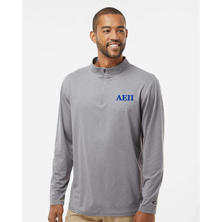 Alpha Epsilon Pi Greek Letter Block LC Oakley Team Issue Podium 1/4 Zip - New Granite Heather