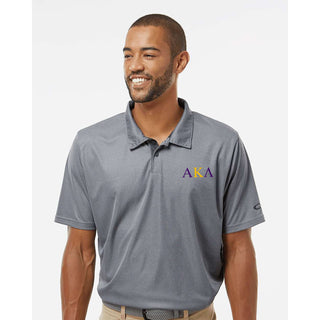Alpha Kappa Lambda Greek Letter LC Oakley Hydrolix Polo - New Granite Heather