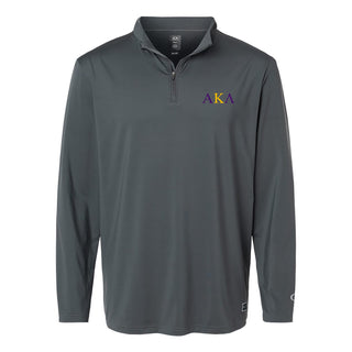 Alpha Kappa Lambda Greek Letter LC Oakley Podium 1/4 Zip - Forged Iron