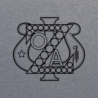 Zeta Psi LC & Back Print Triblend T-Shirt - Premium Heather