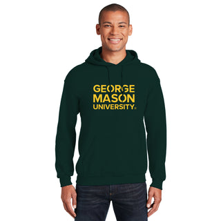 George Mason University Patriots Basic Block Hoodie - Forest