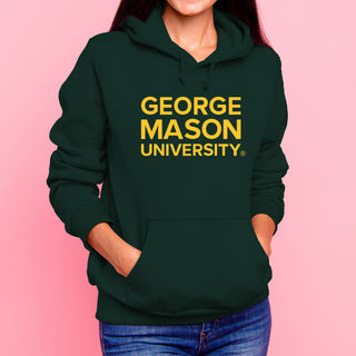 George Mason University Patriots Basic Block Hoodie - Forest