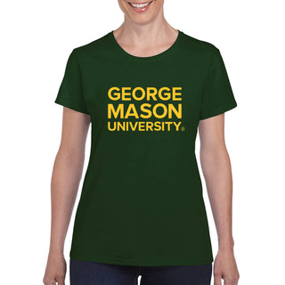 George Mason University Patriots Basic Block Women's T-Shirt - Forest
