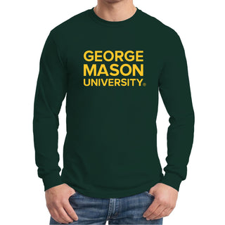 George Mason University Patriots Basic Block Long Sleeve - Forest