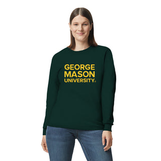 George Mason University Patriots Basic Block Long Sleeve - Forest