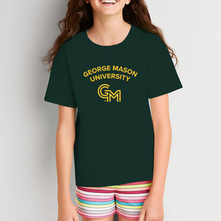 George Mason University Patriots Arch Logo Youth T-Shirt - Forest