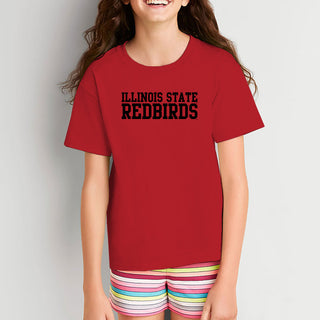 Illinois State Redbirds Basic Block Youth T-Shirt - Red