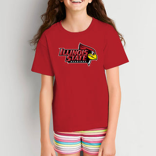 Illinois State Redbirds Primary Logo Youth T-Shirt - Red
