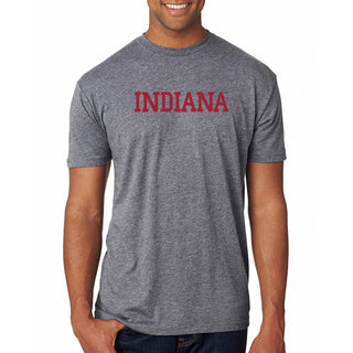 Indiana Basic Block NLA Triblend T-Shirt - Premium Heather