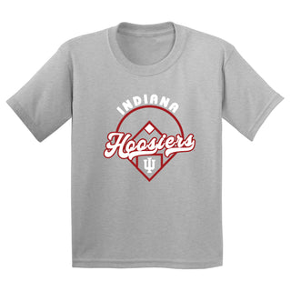 Indiana Baseball Field Youth T-Shirt - Sport Grey