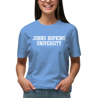 Johns Hopkins Blue Jays Basic Block T-Shirt - Carolina Blue