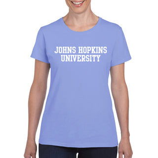 Johns Hopkins Blue Jays Basic Block Women's T-Shirt - Carolina Blue