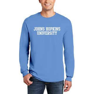 Johns Hopkins Blue Jays Basic Block Long Sleeve - Carolina Blue