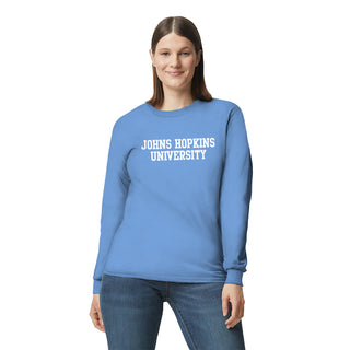 Johns Hopkins Blue Jays Basic Block Long Sleeve - Carolina Blue