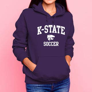 K-State Arch Logo Soccer Hoodie - Purple