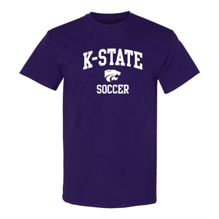 K-State Arch Logo Soccer T-Shirt - Purple