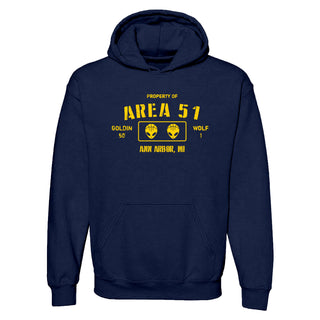 Area 51 - Goldin/Wolf Basketball Hoodie - Navy
