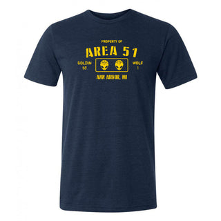 Area 51 - Goldin/Wolf Basketball Triblend T-Shirt - Solid Navy