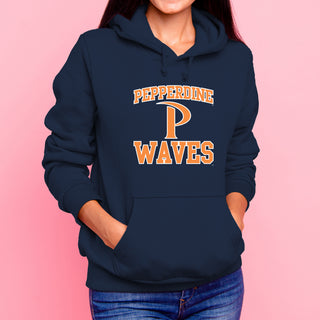 Pepperdine University Waves Arch Logo Hoodie - Navy