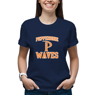 Pepperdine University Waves Arch Logo T-Shirt - Navy