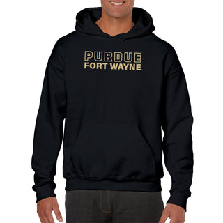 Purdue University Fort Wayne Mastodons Basic Block Hoodie - Black