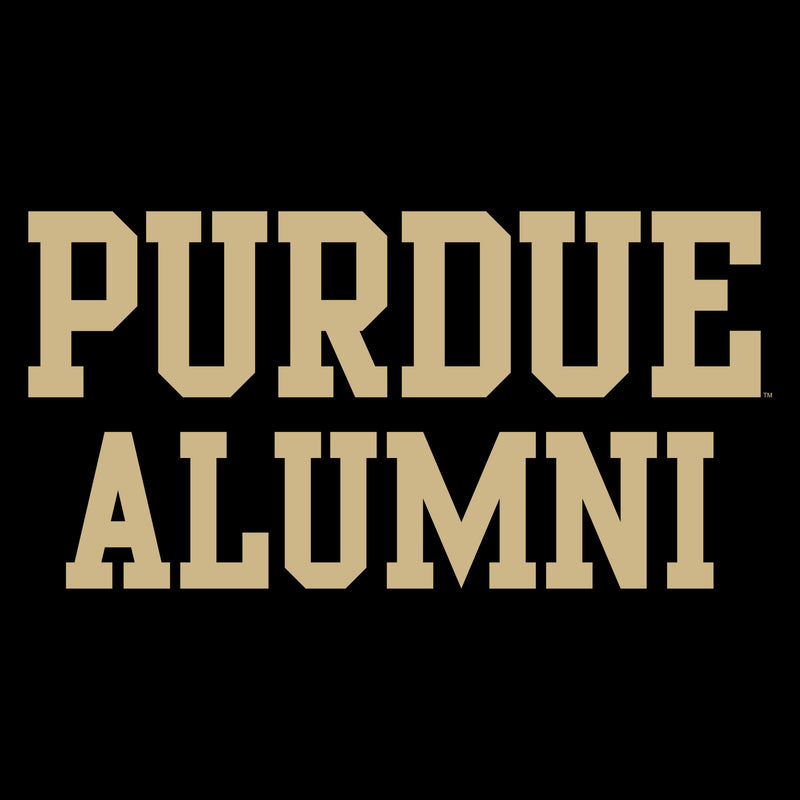 Purdue University Boilermakers Basic Block Alumni Short Sleeve T Shirt - Black