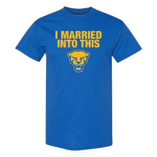 Pittsburgh Panthers I Married Into This T-Shirt - Royal
