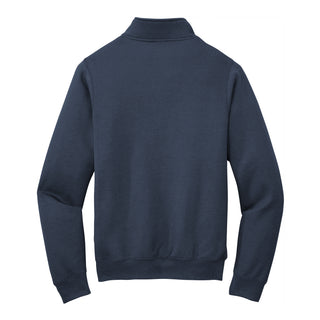 United States Naval Academy Primary Logo Left Chest 1/4 Zip Sweatshirt - Navy