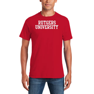 Rutgers University Scarlet Knights Basic Block T-Shirt - Red