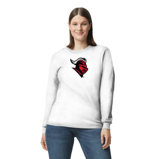 Rutgers University Scarlet Knights Primary Logo Long Sleeve T-Shirt - White