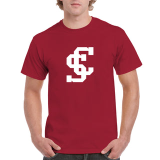 Santa Clara Broncos Primary Logo T-Shirt - Cardinal