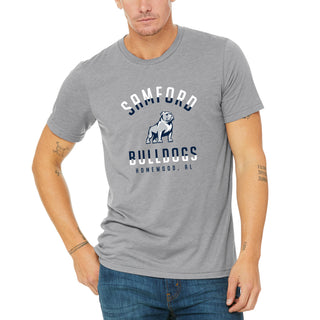 Samford Division Arch Triblend T-Shirt - Athletic Grey